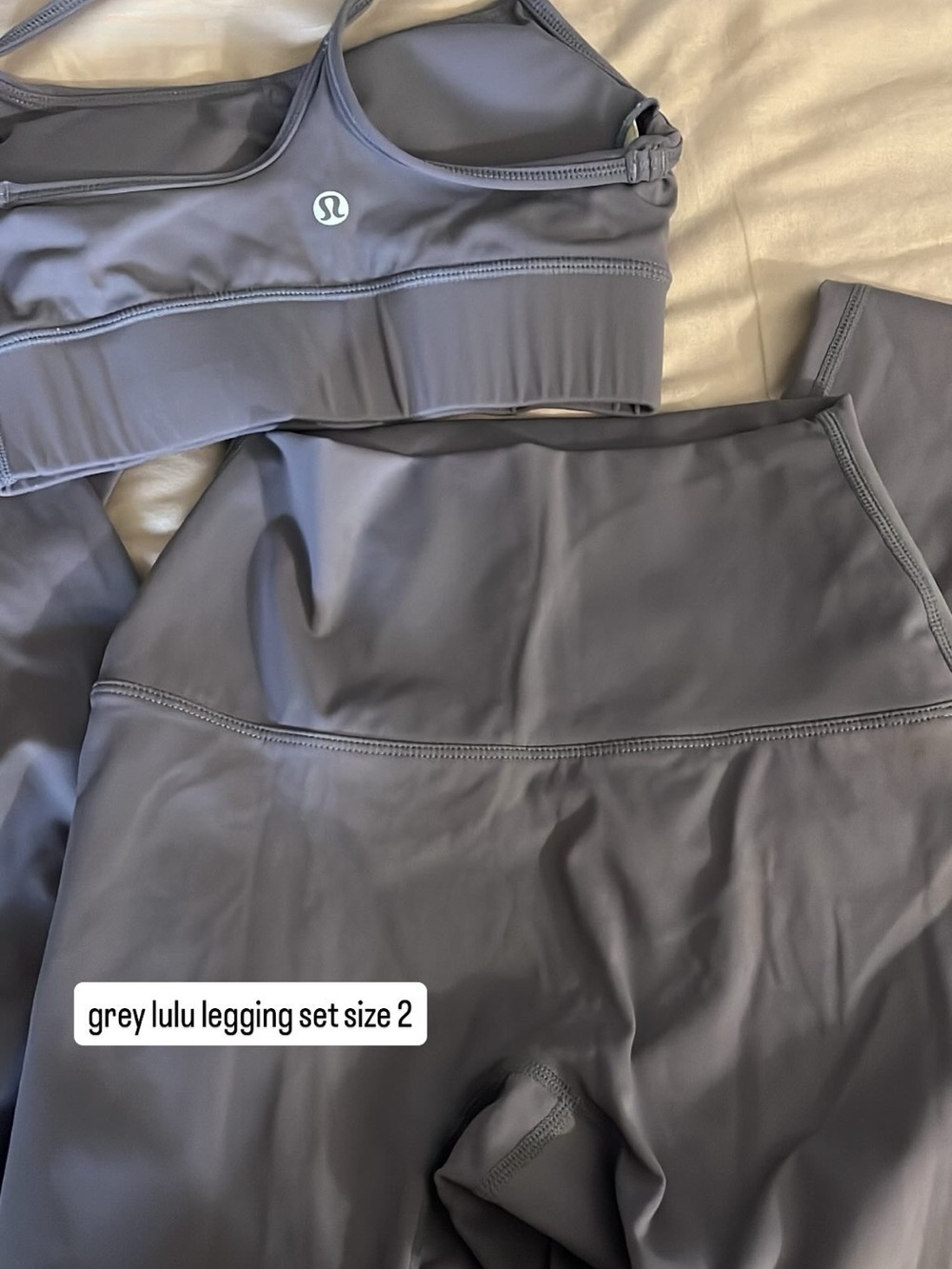 lululemon Charcoal Grey Legging SET